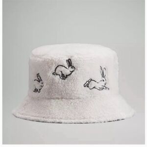 NWT Lululemon Lunar New Year Both Ways reversible Rabbit bunny Fleece Bucket Hat